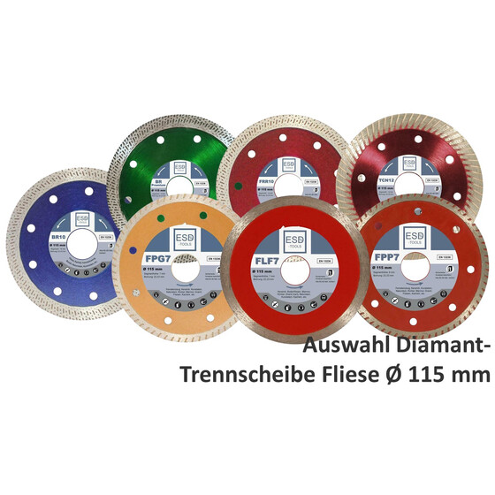 5 Stück Diamanttrennscheiben Ø 110 mm für Fliesen Kachel Keramik Tiles 